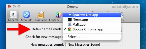 make gmail default email client for mac